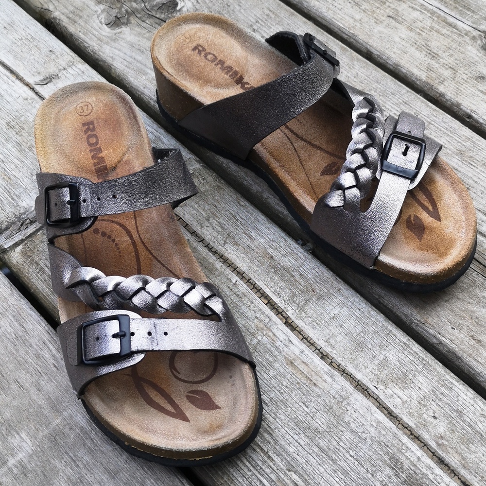 Romika slip-on leather sandals